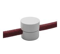 Amarcords - 10 décentreurs plafond ou mur pour lampes et suspensions. Crochet mural presse-étoupe avec réglage de câble apparent - Décentraliseur de câble électrique couleur BLANC