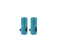Amarcords - 2 Décentrateurs verticaux et serre-câbles à presse-étoupe en aluminium avec réglage de câble visible Pour lampes à descente verticale et suspensions. Couleur BLEU PÉTROLE