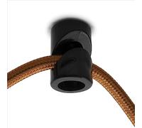 Amarcords - 25 décentrateurs de crochets de plafond pour lampes et suspensions. Crochet de plafond suspendu vertical avec réglage par câble apparent - Décentralisateur de câble électrique NOIR