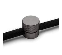 Amarcords - 4 Décentrateurs de presse-étoupe en aluminium avec réglage de câble visible. Pour lampes et suspensions. Couleur GRIS ACIER