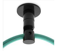 Amarcords - 5 décentrateurs de crochets de plafond pour lampes et suspensions. Crochet de plafond suspendu vertical - Décentralisateur de câble électrique NOIR