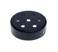 AMARCORDS - Kit Auvent de plafond en métal, 7 trous couleur NOIR avec accessoires serre-câbles, vis et support de plafond. Diamètre 100mm hauteur 35mm