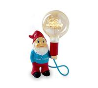 AMARCORDS - LAVETHAPY NANETTO TABLE lampe avec amour et ampoule écrite Vartluce. Jour Abbat Dimmorable avec un câble et un interrusteur de 1,5 m