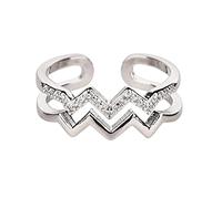 Amare Jewels Bague Ajustable - À ma soeur - Je serai toujours à tes côtés (Silver)