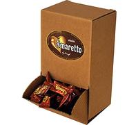 Amaretti au chocolat recouvert de chocolat noir ou au lait - Petites dragées au chocolat sucré en portion individuelle (CIOCCAFE 'AMORETTO, MARSUPIO 500gr)