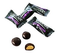 Amaretti au chocolat recouverts de chocolat noir ou au lait - Petits bonbons au chocolat confettis en portion individuelle (CIOCCAFE 'AMORETTO, SAC 500gr)