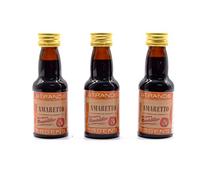 Amaretto (Almond) 3x25 ml - sans alcool, Essence de Vodka, Arôme pour gâteau