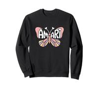 Amari Butterfly - Word Art personnalisé avec nom Mignon Sweatshirt