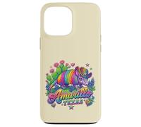 Amarillo Texas Rainbow Armadillo Cowboy Souvenir rétro des années 80 Coque pour iPhone 13 Pro Max