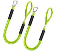 Amarrage avec ligne d'amarrage élastique de 2 pieds, lot de 2 - Accessoires essentiels pour diverses embarcations intégrées Snubber, kayak, embarcation, SeaDoo, jet ski, ponton, canoë, bateau à moteur