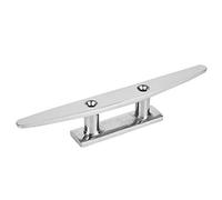 Amarrage Cales de Pont de Bateau Taquet Cales de Corde de Bateau Taquet à Base Ouverte en Acier Inoxydable Accessoire de Bateau Poli(8in)