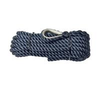 Amarre Corde Ø 16mm Bout 12M Bleu Cosse INOX Epissure Haute Résistance amarrage Bateau