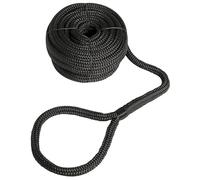 Amarre Corde avec œil pour Bateau I Voile I Navire I Marine I Cordage I Accessoires (Noir, 14mm x 9m)