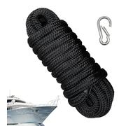 Amarre en Nylon - 1,6 cm x 4,5 m, Corde tressée Robuste et, Facile à Manipuler | Équipement d'amarrage fiable pour l'ancrage des voiliers, Bateaux, quais, activités Nautiques