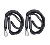 Amarres pour Bateaux Corde élastique Extensible de 1,52 m,27 Long, 16 mm, 999 kg, Sangle en Acier, Crochet d'amarrage, Corde Kayak, Bateau, canoë(2PCS 16mm 1.22M Bla)