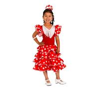 AMARU SANCHESU Robe pour fille pour danse flamenco ou sévillane
