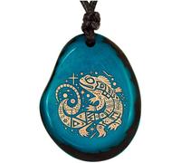 Amarumi Pendentif fait à la main en noix de Taguan - Symbole de joie de vivre, d'harmonie et d'attachement naturel - Bijoux indiens, Größenverstellbar, Bois, 0