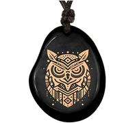 Amarumi Pendentif fait à la main en noix de Taguan - Symbole de joie de vivre, d'harmonie et d'attachement naturel - Bijoux indiens, Größenverstellbar, Bois, 0