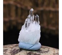 Amas de Cristal de Quartz Blanc Transparent Naturel, spécimen minéral de géode, décoration de la Maison décoration de Maison