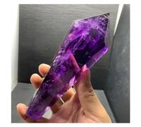 amas de cristaux Classe naturelle améthyste brésilienne os grappe sceptre Quartz cristal sceptre Point spécimen minéral guérison Reiki (Size : 600-700g)