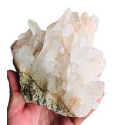 Amas de Quartz fumé Clair Naturel 300g - 500g, 1 pièce, amas de Cristaux en Vrac, spécimen minéral de Cristal géode à Vendre