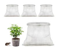 Amasawa 4 Pièces Paniers de Protection des Racines, Plantes Sacs en Maille Métallique, Protections de Racines en Maille, pour Plantes, Campagnols, Protection des Racines des Plantes (35 * 35cm)