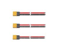 Amass - connecteur mâle femelle XT60H, avec fil de silicium 12/14/16 AWG, for batterie RC Lipo, Drone FPV, 1 pièce/5 pièces(1PCS Male,5 PCS_15 CM_14AWG)