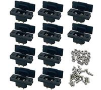 Amass XT90E-M Lot de 10 connecteurs de batterie XT90E mâles plaqués or avec manchon de protection en PVC pour drone RC