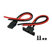 Amass XT90H XT90E-M Adaptateur de connecteur d'extension mâle femelle avec boîtier de gaine avec fil en silicone 12 AWG 20 cm pour batterie Lipo RC FPV Racing Drone