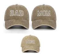 AMateschitz Casquette de baseball DAD Maman Mini Parent-Enfant Casquette de Baseball Unisexe Vintage Casquette de Baseball Classique Coton Casquette de Baseball Réglable Famille Chapeau Ensemble pour