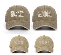 AMateschitz Casquette de baseball DAD Maman Mini Parent-Enfant Casquette de Baseball Unisexe Vintage Casquette de Baseball Classique Coton Casquette de Baseball Réglable Famille Chapeau Ensemble pour
