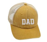 AMateschitz Casquettes de baseball Mère et Père Réglable Casquette de Baseball Casquette Trucker Homme et Femme Casquette de Baseball Filet Vintage Pare-soleil Cadeau pour les parents, DAD jaune