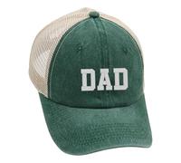 AMateschitz Casquettes de baseball Mère et Père Réglable Casquette de Baseball Casquette Trucker Homme et Femme Casquette de Baseball Filet Vintage Pare-soleil Cadeau pour les parents, Vert DAD