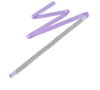 AMateschitz Ceinture de mariage en strass - Ceinture à nouer en cristal - Ceinture à paillettes - Ceinture diamant - Ceinture décorative pour robe de soirée, robe de bal - Violet pâle