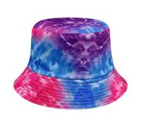 AMateschitz Chapeau de pêcheur pour homme et femme - Double face - Chapeau de seau - Réversible - Unisexe - Chapeau d'été tendance - Chapeau d'extérieur pliable - Imprimé, Couleur n°2, taille unique