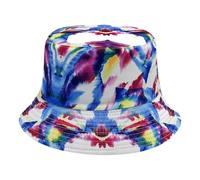 AMateschitz Chapeau de pêcheur pour homme et femme - Double face - Chapeau de seau - Réversible - Unisexe - Chapeau d'été tendance - Chapeau d'extérieur pliable - Imprimé, Couleur : #1, taille unique