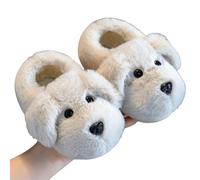 AMateschitz Pantoufles pour enfants filles et garçons Chaussons thermiques Chaussures de dessin animé Pantoufles d'hiver Chaudes Pantoufles d'animaux Pantoufles de maison pelucheuses Chaussures de