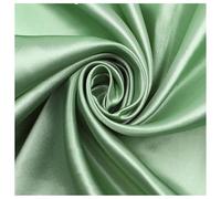 AMateschitz Tissu de doublure en satin au mètre - Tissu en polyester doux - Tissu en coton à coudre - Couleur unie - 28 couleurs - Pour robes, vestes, manteaux, pantalons, jupes, meubles - Vert soja
