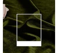 AMateschitz Tissu velours au mètre - Tissu en velours écrasé double face - Tissu décoratif doux et élégant - Velours de coton - Couleur unie - 24 couleurs - Pour bricolage, couture, rideaux, scène