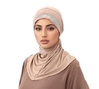 AMateschitz Turban Foulard élastique avec strass respirant pour femme