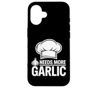 Amateur d'ail. Chef Italien. A Besoin de Plus d'ail Coque pour iPhone 16