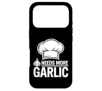 Amateur d'ail. Chef Italien. A Besoin de Plus d'ail Coque pour iPhone 17 Pro