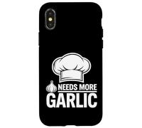 Amateur d'ail. Chef Italien. A Besoin de Plus d'ail Coque pour iPhone X/XS