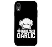 Amateur d'ail. Chef Italien. A Besoin de Plus d'ail Coque pour iPhone XR