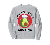 Amateur d'avocats Kawaii, J'aime Vraiment Beaucoup Les Amateurs de Cuisine Sweatshirt