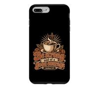 Amateur de café chrétien, sois Fort, Bon Courage Josué 1:9 Coque pour iPhone 7 Plus/8 Plus