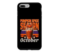 Amateur de café Cozy Pumpkin Spice Season Octobre Coque pour iPhone 7 Plus/8 Plus