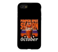 Amateur de café Cozy Pumpkin Spice Season Octobre Coque pour iPhone SE (2020) / 7/8