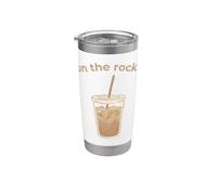 Amateur de café glacé sur les rochers Gobelet isotherme en acier inoxydable double paroi