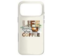 Amateur de café Mignon Disant Que la Vie Commence après Le Coque pour iPhone 17 Pro Max